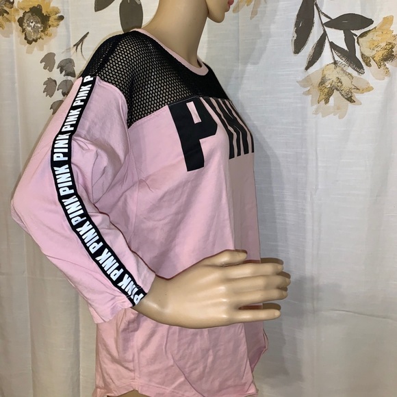 PINK 3/4 sleeve tee - Picture 2 of 3